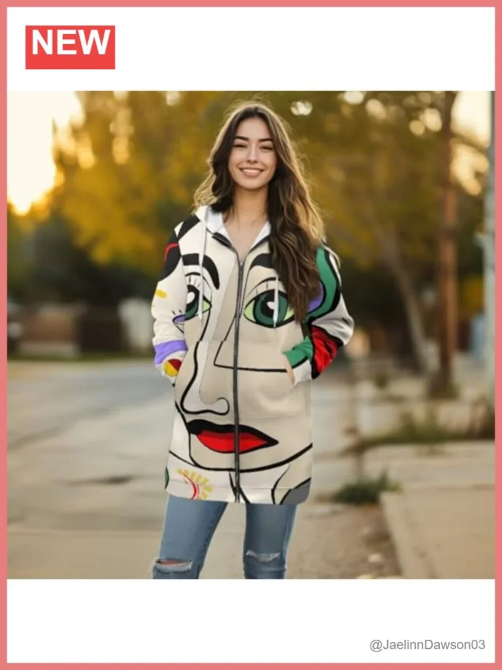 Women's Hooded Cardigan Sweater Zipper Long Coatigan Jacket Pockets